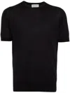John Smedley Coulter T-shirt In Black