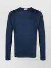 John Smedley Crew Neck Fine Knit Sweater In Blue