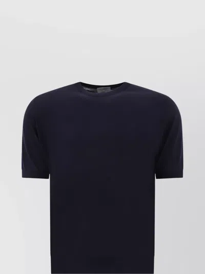 John Smedley Crew Neck Plain Design Short Sleeves
