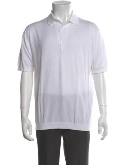 Pre-owned John Smedley Crew Neck Short Sleeve Polo Shirt In Multi