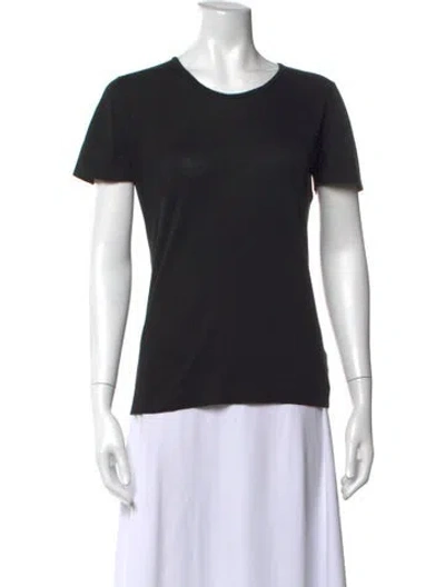 Pre-owned John Smedley Crew Neck Short Sleeve T-shirt In Black