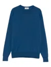 John Smedley Crew-neck Sweater In Blue