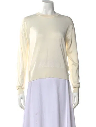 Pre-owned John Smedley Crew Neck Sweater In Neutral