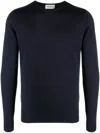 John Smedley Blue Merino Jumper In Black