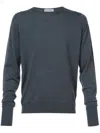 John Smedley Marcus Extra Fine Merino Wool Jumper Clothing In Dark Grey