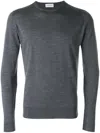 Shop John Smedley Dark Grey Pullover Sweaters