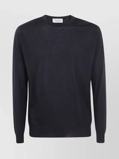 John Smedley Darley Pullover Cn Ls Clothing In Black
