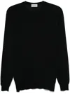 John Smedley Norfolk Sweater In Schwarz