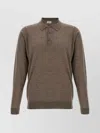 John Smedley Polo-neck Cuffed-sleeve Sweater