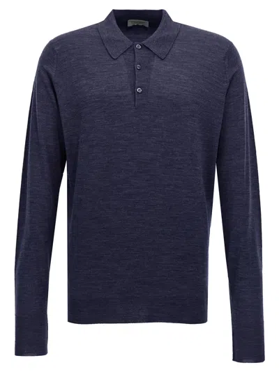 John Smedley Dorset Polo Shirt In Blue