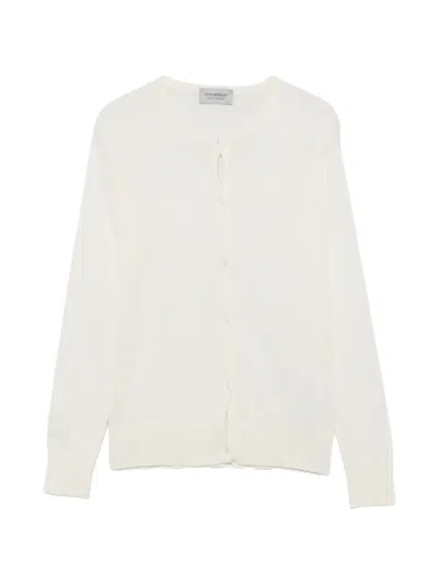 John Smedley Elinor Fine-knit Cardigan In White