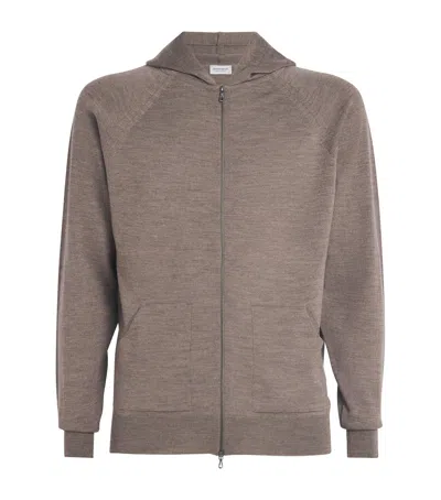 John Smedley Extra Fine Merino Wool Carty Zip-up Hoodie