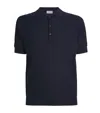 John Smedley Extra Fine Merino Wool Jaxen Polo Shirt In Black
