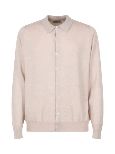 John Smedley Extra Fine Merino Wool Shirt In Pink