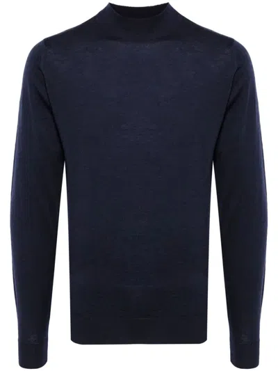 JOHN SMEDLEY EXTRA FINE MERINO WOOL TURTLE NECK SWEATER
