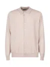 John Smedley Extrafine Polo Cardigan In Grey