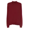 John Smedley Connell Roll-neck Sweater In Red