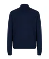 John Smedley Faisal Wool Blend Turtleneck Sweater In Black
