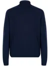 John Smedley Faisal Wool Blend Turtleneck Sweater In Blue