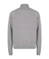 John Smedley Cashmere Merino Blend Roll Neck Sweater In Gray