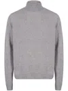 John Smedley Cashmere Merino Blend Roll Neck Sweater In Grey