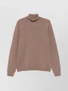 John Smedley Faisal Wool Blend Turtleneck Sweater In Pink