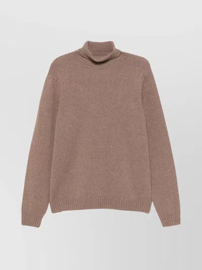 John Smedley Faisal Wool Blend Turtleneck Sweater In Pink