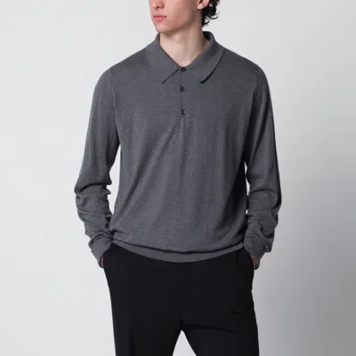 John Smedley Finchley Mini Polo Shirt In Cotton In Multi