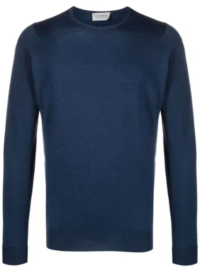 John Smedley Fine Crew Neck Sweater Clothing In Blue