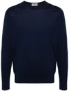 John Smedley Marcus Extra Fine Merino Wool Jumper Clothing In Blue
