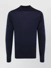 John Smedley Extra Fine Merino Wool Turtle Neck Sweater Clothing In Blue