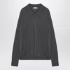 John Smedley Gray Finchley Polo In Cotton