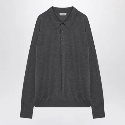 JOHN SMEDLEY JOHN SMEDLEY GRAY FINCHLEY POLO IN