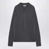 John Smedley Gray Finchley Polo In Cotton