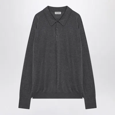 JOHN SMEDLEY JOHN SMEDLEY GRAY FINCHLEY POLO IN