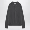 John Smedley Gray Finchley Polo In Cotton