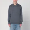 John Smedley Gray Finchley Polo In Cotton In Grey