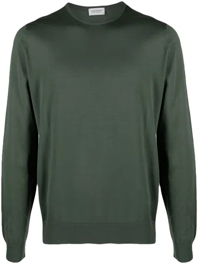 JOHN SMEDLEY GREEN HATFIELD PULLOVER