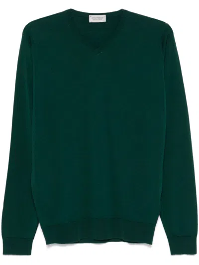JOHN SMEDLEY GREEN SHIPTON SWEATER