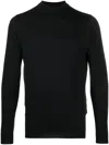 John Smedley "harcourt" Mock Neck Clothing In Black