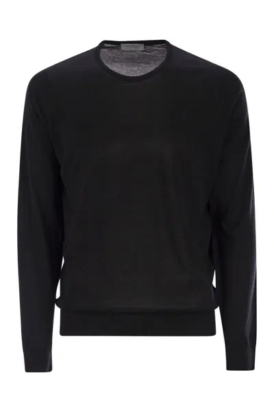 JOHN SMEDLEY JOHN SMEDLEY HATFIELD - COTTON CREW-NECK SWEATER