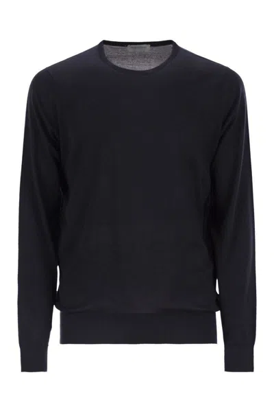 JOHN SMEDLEY JOHN SMEDLEY HATFIELD - COTTON CREW-NECK SWEATER