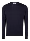 John Smedley Hatfield Long Sleeves Crewneck Pullover In Blue