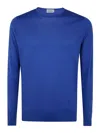 John Smedley Hatfield Long Sleeves Crewneck Pullover In Blue
