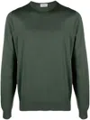 John Smedley Hatfield Long Sleeves Crewneck Pullover In Brown