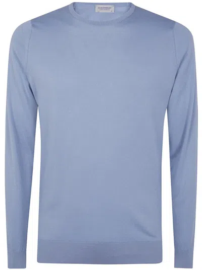 John Smedley Hatfield Long Sleeves Crewneck Pullover In Green