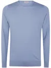 John Smedley Hatfield Long Sleeves Crewneck Pullover In Green
