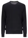 John Smedley Blue Merino Jumper In Navy