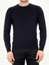 John Smedley Hatfield Long Sleeves Crewneck Pullover In Blue