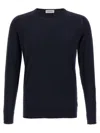 John Smedley Marcus Virgin Wool Crewneck Sweater In Blue